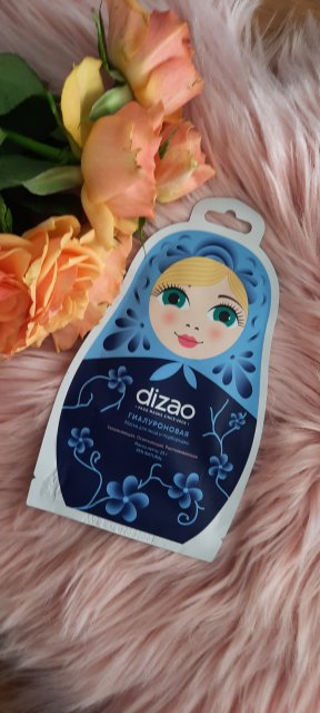 Dizao Maska do twarzy w płacie, Nawilżająca z kwasem hialuronowym, Matrioszka