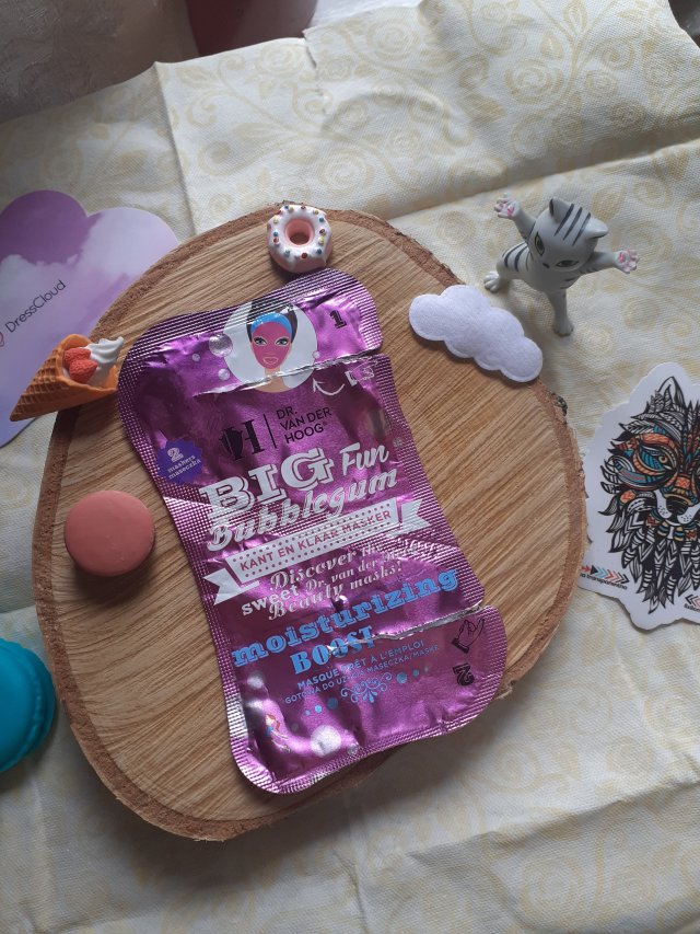 Dr. Van Der Hoog Maseczka do twarzy, Big Fun Bubblegum, Moisturizing Boost