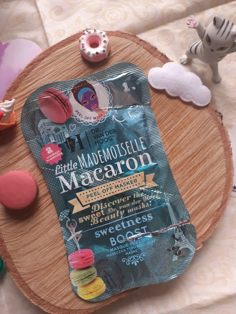 Dr. Van Der Hoog Maska do twarzy peel-off, Little Mademoiselle Macaron, Sweetness Boost