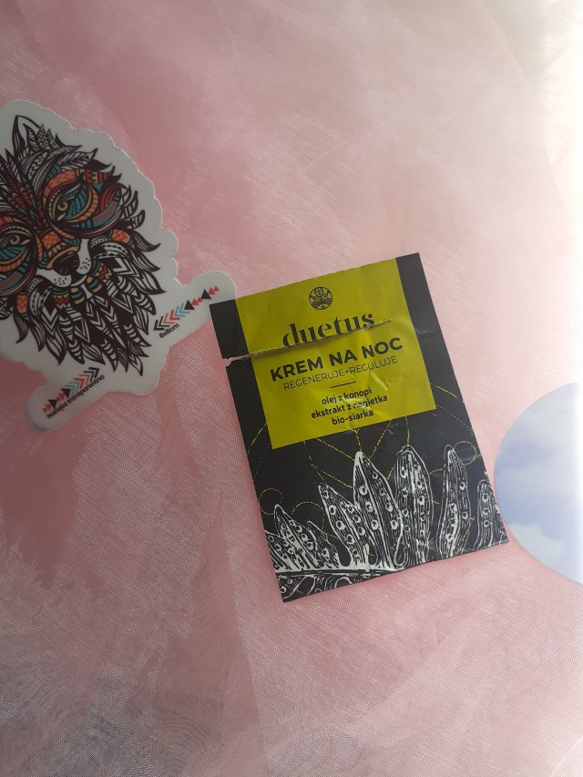 Sylveco Duetus, Krem do twarzy, Na noc, Regeneruje + Reguluje, Olej z konopi