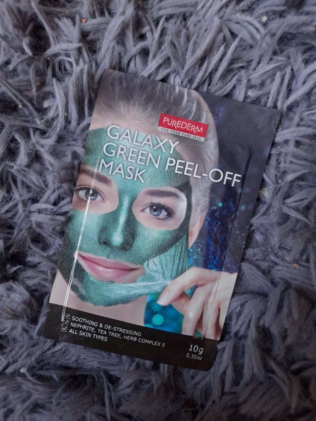 Purederm Maska do twarzy peel-off, Galaxy Green, Diamentowy blask