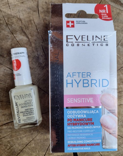 Eveline Nail Therapy Professional, Odżywka do paznokci, After Hybrid Sensitive, Odbudowująca, Pro-Restore Complex