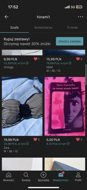 Pokaż swój profil na Vinted