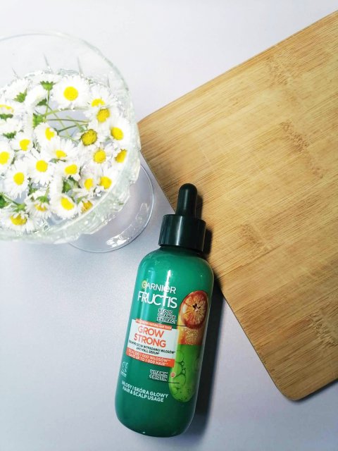 Garnier Fructis, Grow Strong, Serum do włosów, Wzmacniające, Przeciw wypadaniu, Dla włosów osłabionych