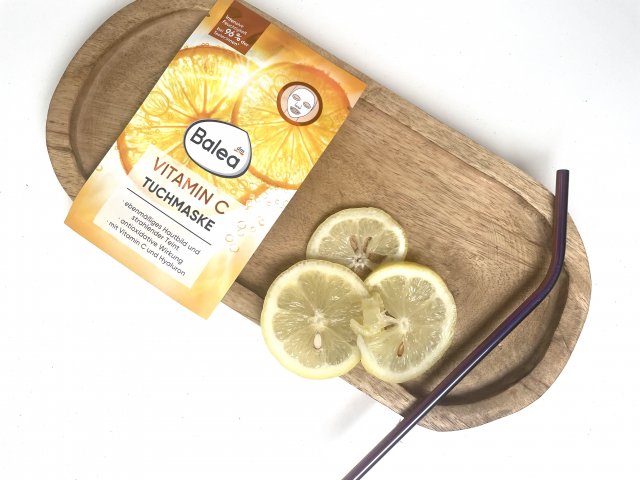 Balea Maseczka do twarzy w płacie, Vitamin C, Witamina C i Hyaluron