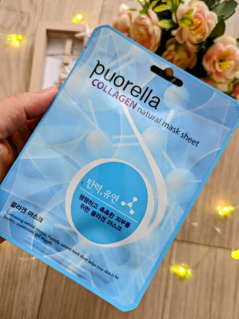 Puorella Maska do twarzy w płacie, Collagen Natural Mask Sheet
