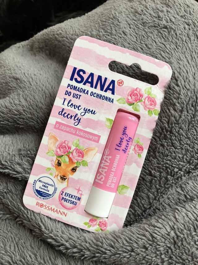 Isana Pomadka ochronna do ust, I love You deerly