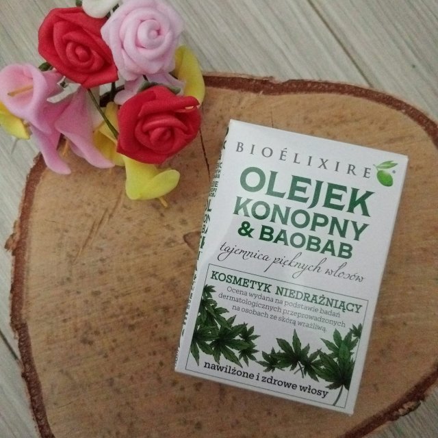 Bioélixire Olejek do włosów, Konopie i Baobab, Nawilżający 