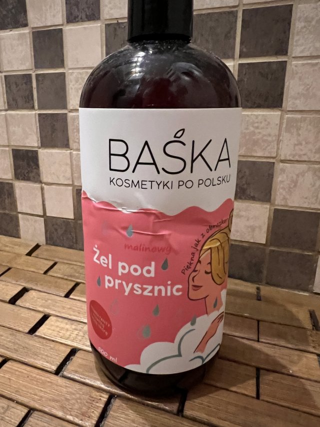 Baśka żel pod prysznic malinowy
