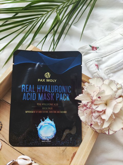 Pax Moly Maska do twarzy w płacie, Real Hyaluronic Acid Mask Pack