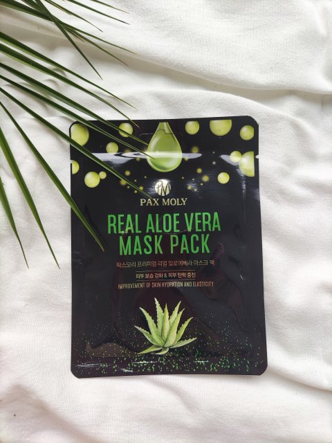 Pax Moly Maska do twarzy w płacie, Real Aloe Vera Mask Pack 