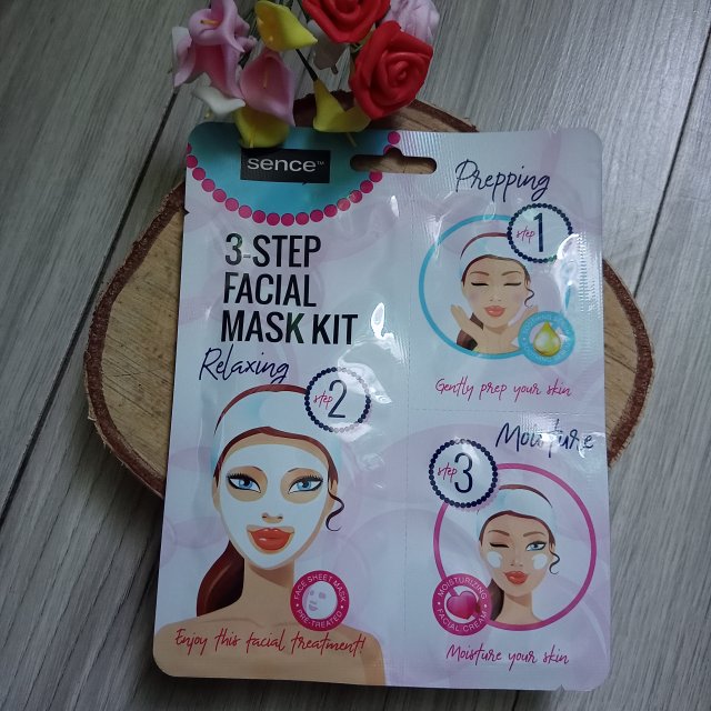 Sence Essentials Maska do twarzy w płacie, 3-Step Facial Mask Kit 