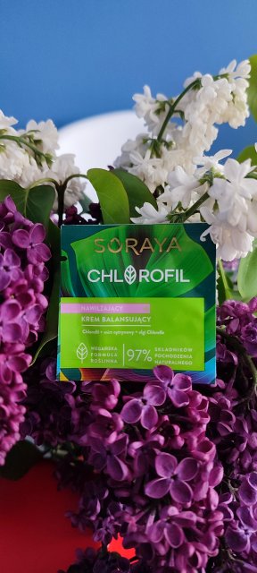 Soraya Chlorofil, Krem do twarzy, Nawilżający, Balansujący, Chlorofil + mirt cytrynowy + algi Chlorella