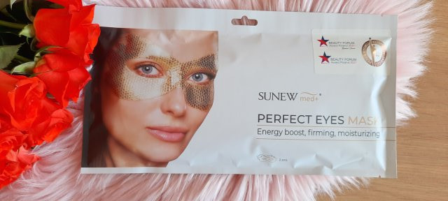 SUNEW med+, Maska na okolice oczu w płacie, Perfect Eyes Mask, Aktywna, Lifting + Nawilżenie