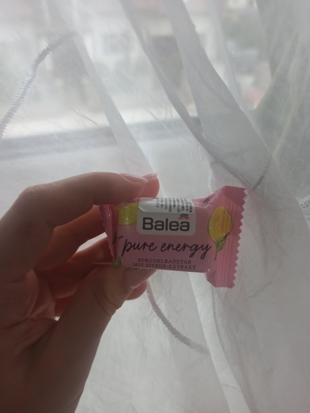 Balea Musująca tabletka do kąpieli, Pure Energy, Cytryna 