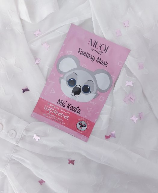 NIUQI Young, Fantasy Mask, Maska do twarzy na tkaninie, Ujędrnienie, Miś Koala
