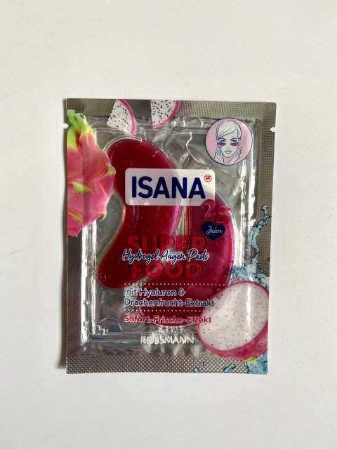 Isana Płatki pod oczy, Hydrożelowe, Super Food, 25 Jahre, Hialuron i pitaja