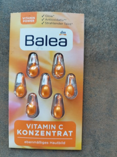 Balea Kapsułki do twarzy, Vitamin C Konzentrat