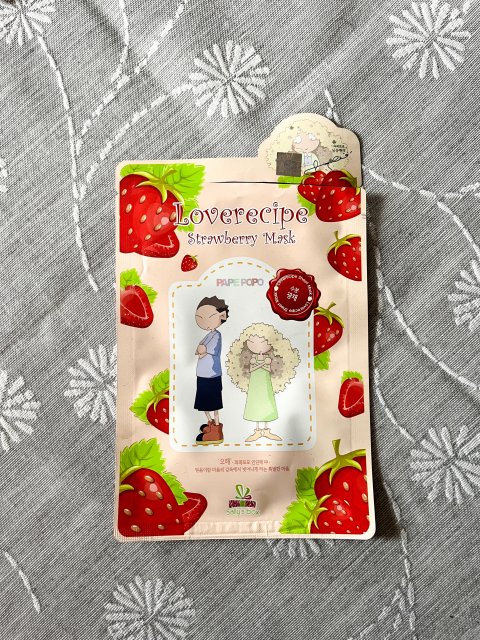 Sally's Box Maska do twarzy w płacie, Loverecipe, Strawberry Mask