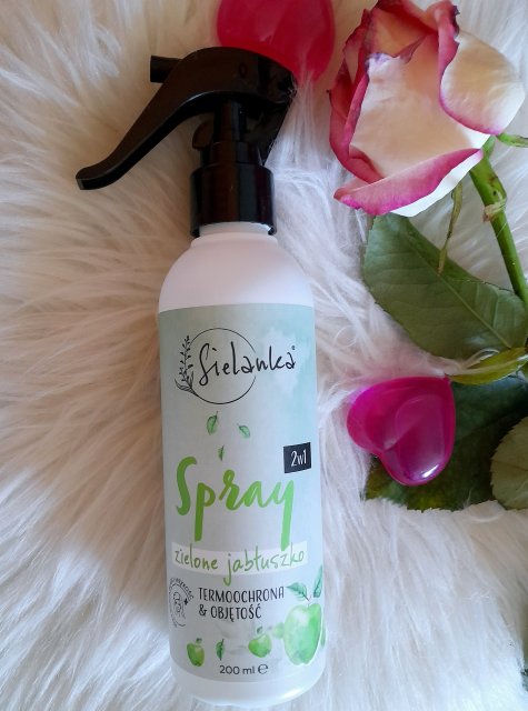 Sielanka Spray do włosów, 2w1, Termoochrona i objętość, Zielone jabłuszko