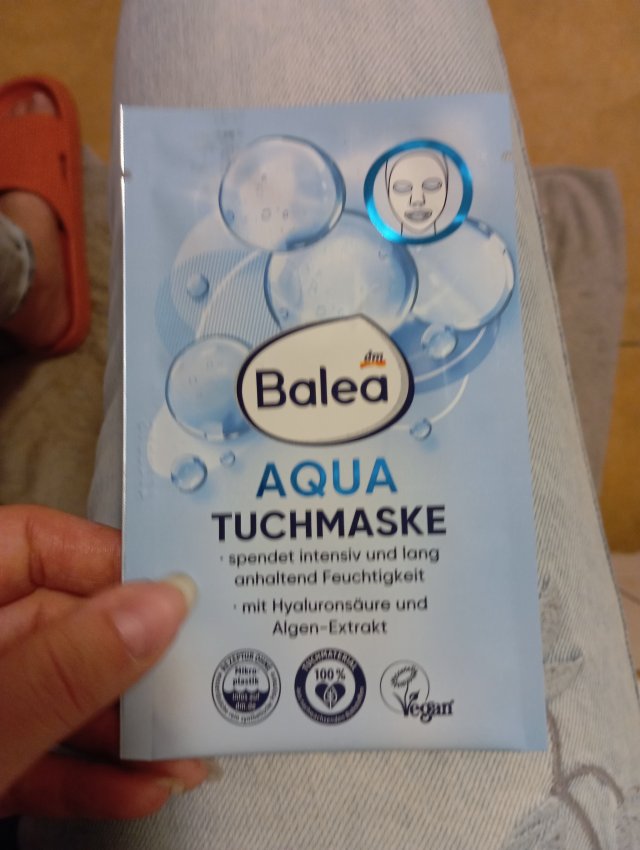 Balea Maseczka do twarzy w płacie, Aqua