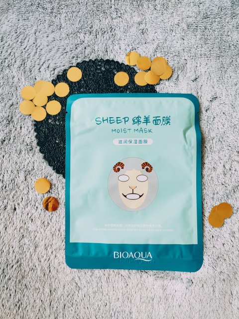 BIOAQUA Maseczka do twarzy w płacie, Animal Sheep