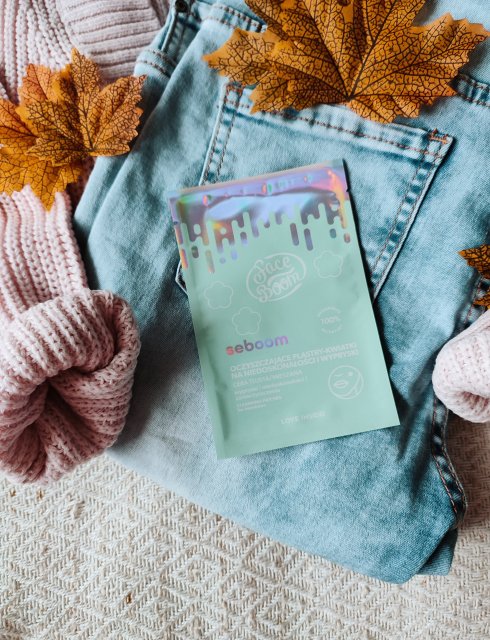 FaceBoom Plastry-kwiatki na niedoskonałości, Seboom, Oczyszczające, Cera tłusta/mieszana