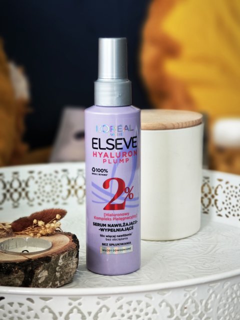 L'Oréal Elseve, Serum do włosów, Hyaluron Plump, Nawilżająco - wypełniające, Włosy Odwodnione