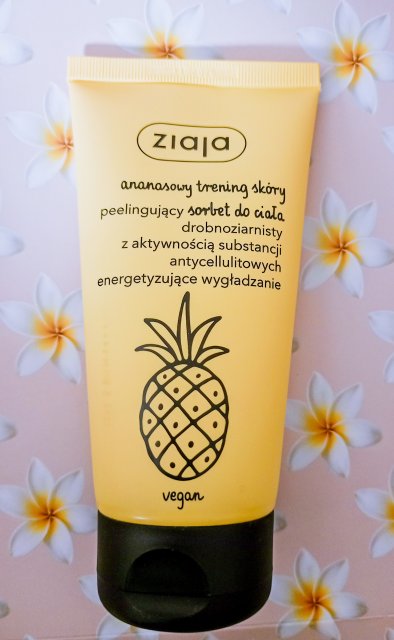 Ziaja Ananasowy trening skóry, Sorbet do ciała, Peelingujący, Drobnoziarnisty