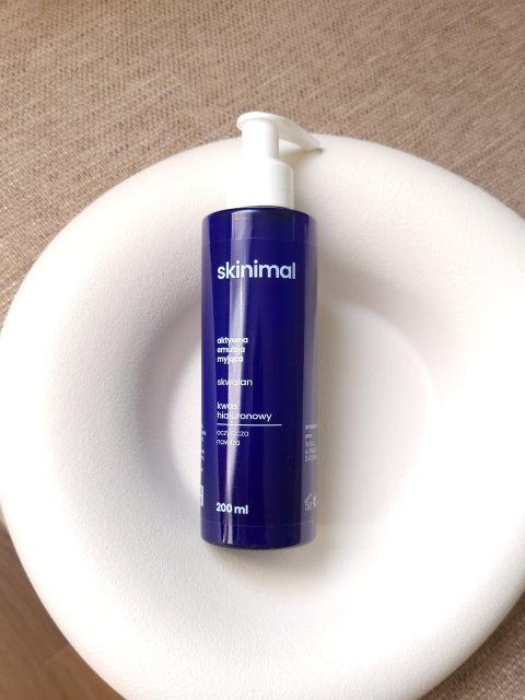 skinimal Emulsja do mycia twarzy, Aktywna, Skwalan, kwas hialuronowy, Oczyszcza i nawilża