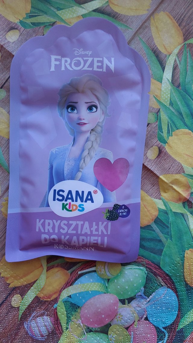Isana Kids, Perełki do kąpieli, Disney Frozen, O zapachu jeżyny