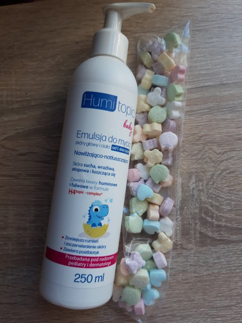 Humitopic Baby, Emulsja do mycia skóry głowy i ciała 