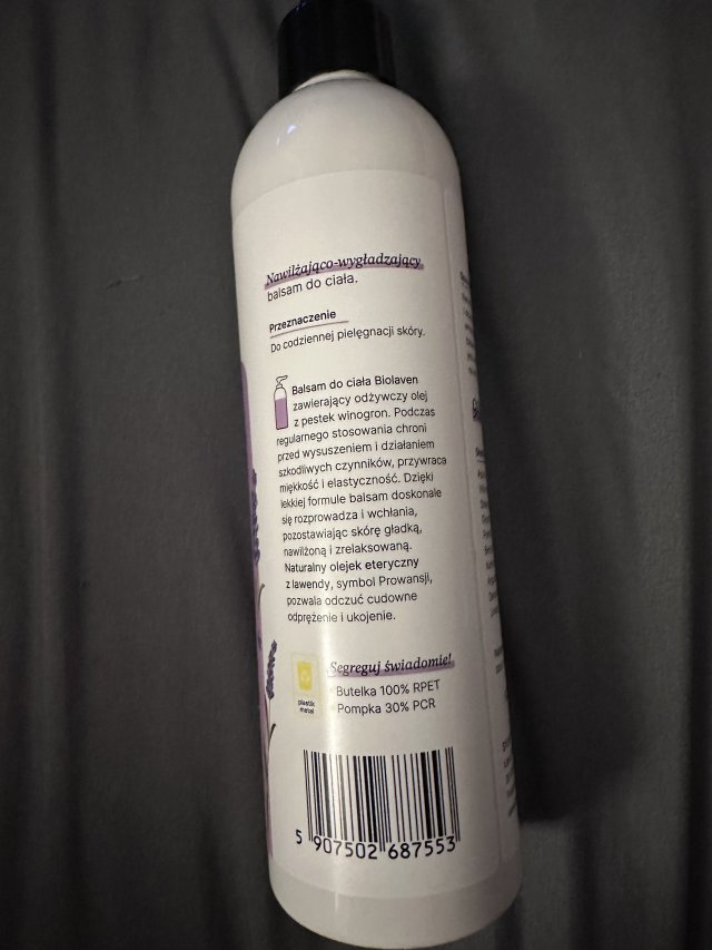 Biolaven balsam do ciała z pestek winogron, naturalny 