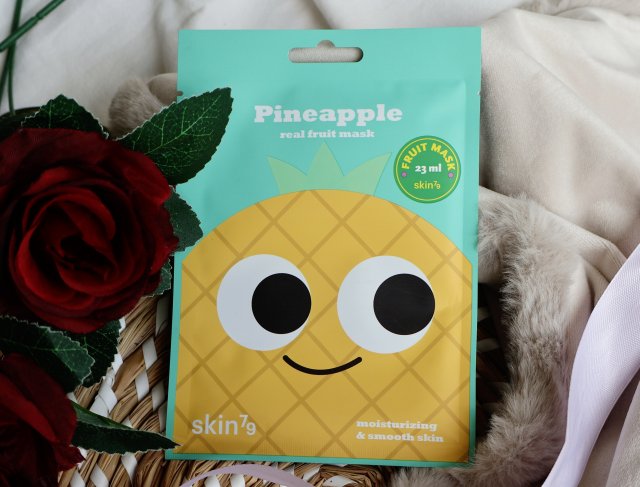SKIN 79 Maska do twarzy w płacie, Real Fruit Mask, Pineapple, Moisturizing & Smooth Skin 
