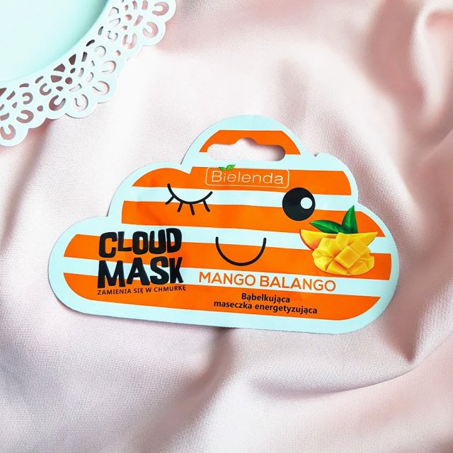 Bielenda Cloud Mask, Maseczka do twarzy, Bąbelkująca, Energetyzująca, Mango Balango
