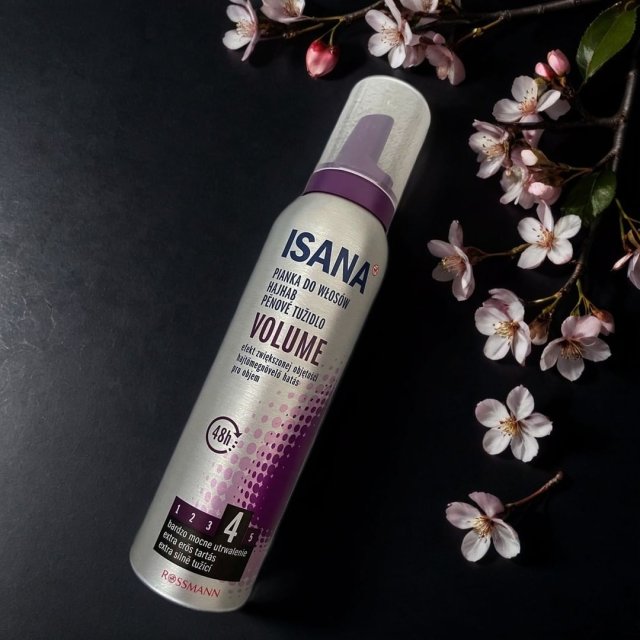 Isana Pianka do układania włosów, Volume Up, nr 4 Bardzo mocne utrwalenie 