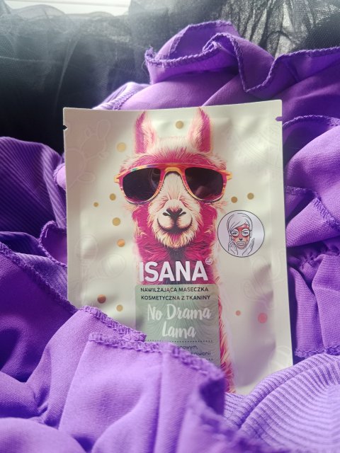 Isana Maseczka do twarzy w płacie, No Drama Lama 