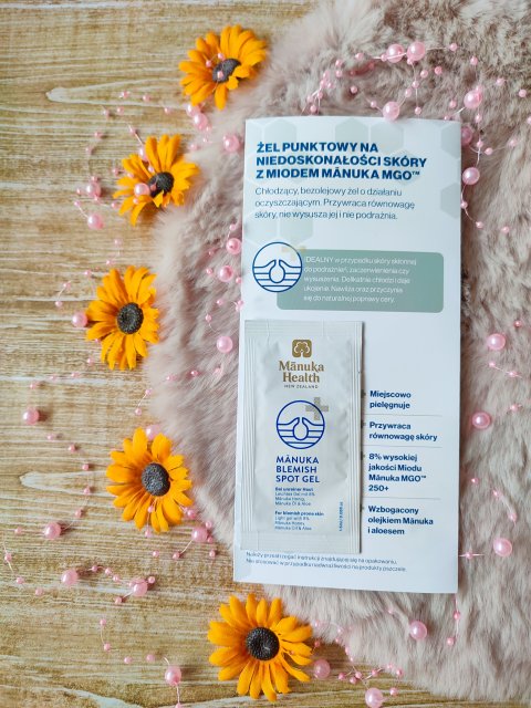 Mānuka Health Żel punktowy na niedoskonałości, Mānuka Blemish Spot Gel, Z miodem Manuka MGO