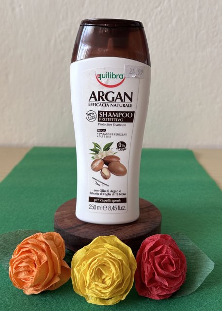 Equilibra Szampon do włosów, Ochronny, Arganowy 