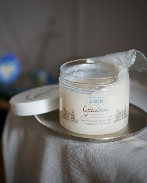 Ziaja GdanSkin, Woda & Skóra, Peeling do ciała, Olejowy, Z kruszonymi muszlami