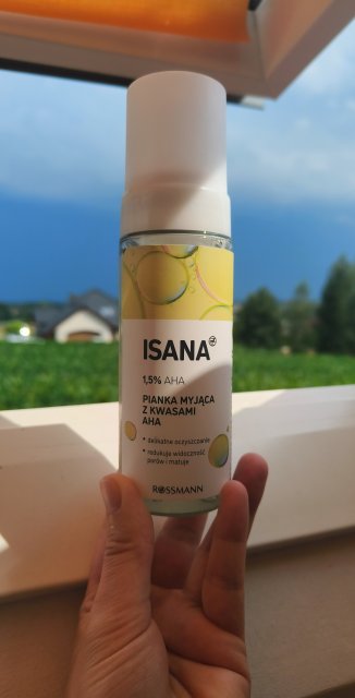Isana Pianka do mycia twarzy, 1,5% Citric Acid AHA & Bio-Rosenwasser, Skóra normalna i mieszana 