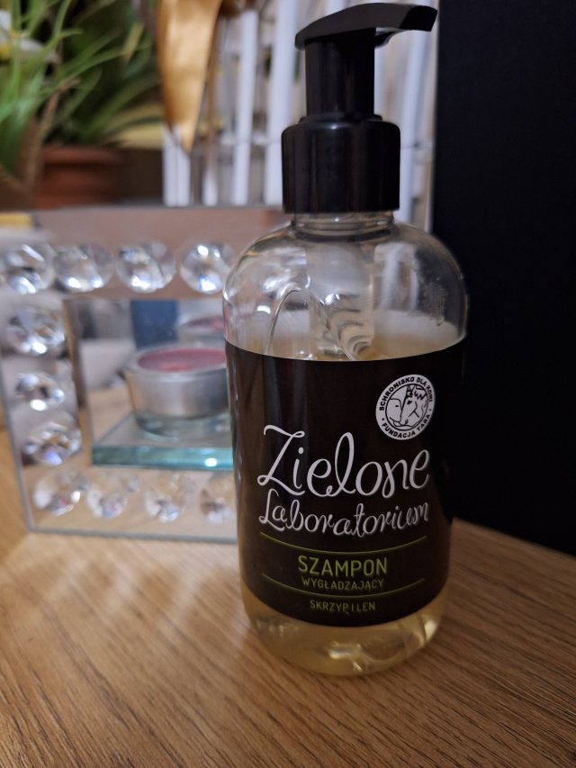Zielone Laboratorium Szampon do włosów, Wygładzający, Skrzyp i Len