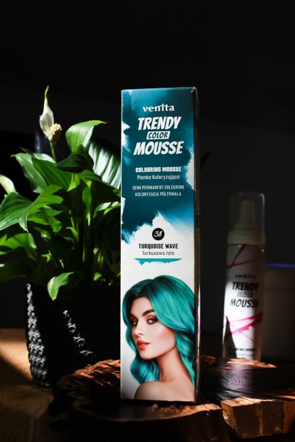 Venita Trendy mousse, Pianka koloryzująca do włosów, nr 38 - Turkusowa fala