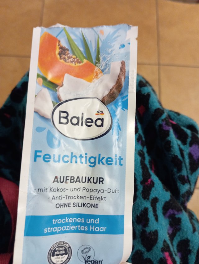 Balea Kuracja do włosów, Feuchtigkeit, Aufbaukurl, Kokos- und Papaya-Duft