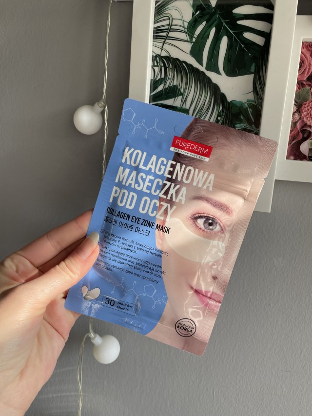 Purederm Maska pod oczy w płatkach, Kolagenowa