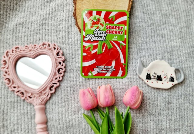 Maxbrands Marketing B.V. Face Sheet Mask, Maseczka do twarzy w płacie, Snappy Cherry