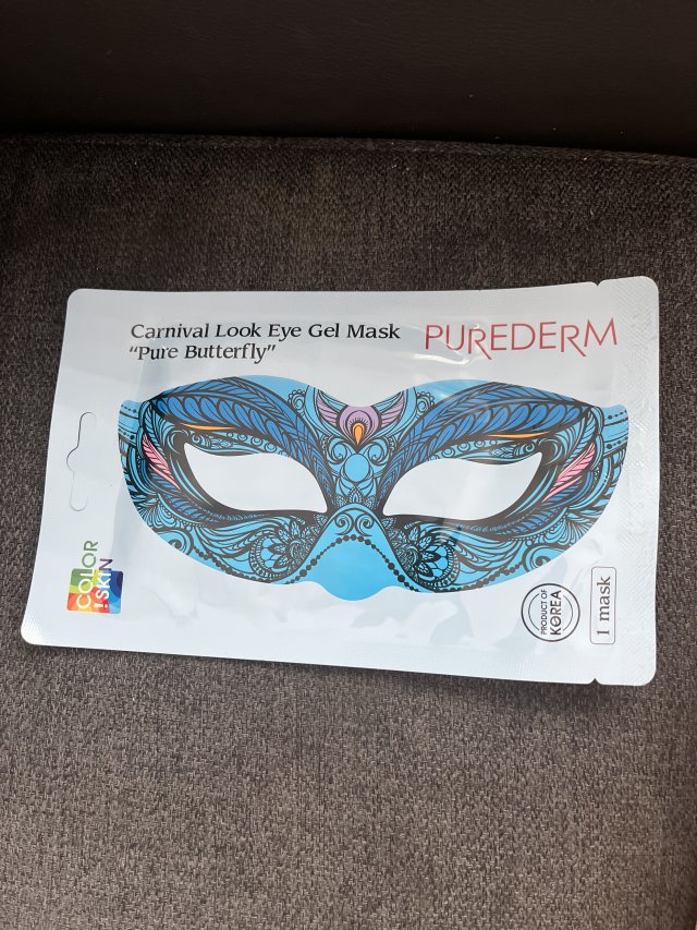 Purederm Maska na okolice oczu w płacie, Carnival Look Eye Gel Mask, Pure Butterfly