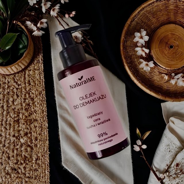 NaturalME Olejek do demakijażu, Łagodzący, Cera sucha i wrażliwa 