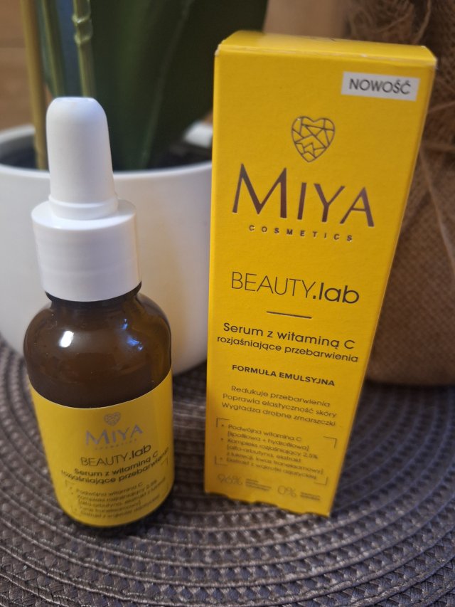 Miya Cosmetics Beauty lab, Serum do twarzy na przebarwienia, Witamina C