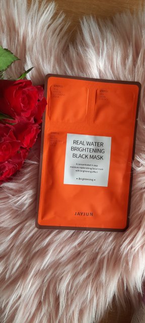 Jayjun Maska do twarzy, Trzyetapowa, Real Water Brightening Black Mask, A Concentrated 3-step Moisture-Replenishing Facial Mask 